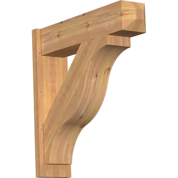 Ekena Millwork Funston Smooth Craftsman Outlooker, Western Red Cedar, 7 1/2"W x 30"D x 30"H OUT08X30X30FST04SWR - main